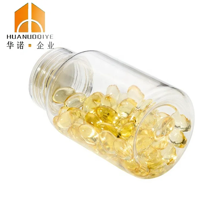 Food Grade PET Plastic Candy Container Jar with tabels Healthcare Vitamin Capsule Bottle