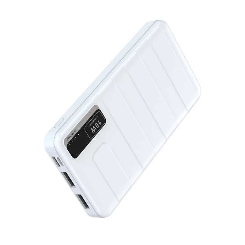Best gifts CE FCC portable charger power bank 10000mah ABS plastic support logo custom power banks with digital power display
