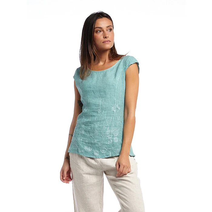 Tops For Women 2024 New Summer Women Ladies Tank Top Women Custom Tank Top Linen Italy Fashion