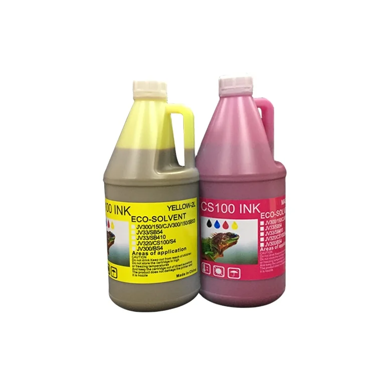 Factory hot sale 2000ML CS100 eco solvent bottle compatible for Mimaki SWJ-S4 SWJ-320S2 SWJ-320EA