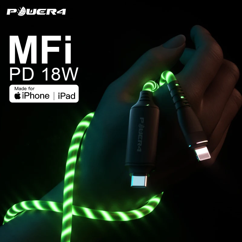 
Cable iphones original charging cable for lightning usb con led light pd dual port usb-c power travel car adapter fast charger 