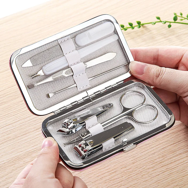 Cartoon stainless steel manicure set domestic manicure pedicure set machine wholesale travel manicure set