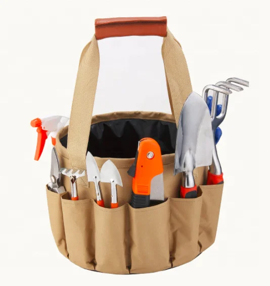 Durable Water Heavy Duty Tool Set Canvas Bag Combination Kit Aluminum Shovel Garden Scissors Bucket Cloth Gardening Tools Bags