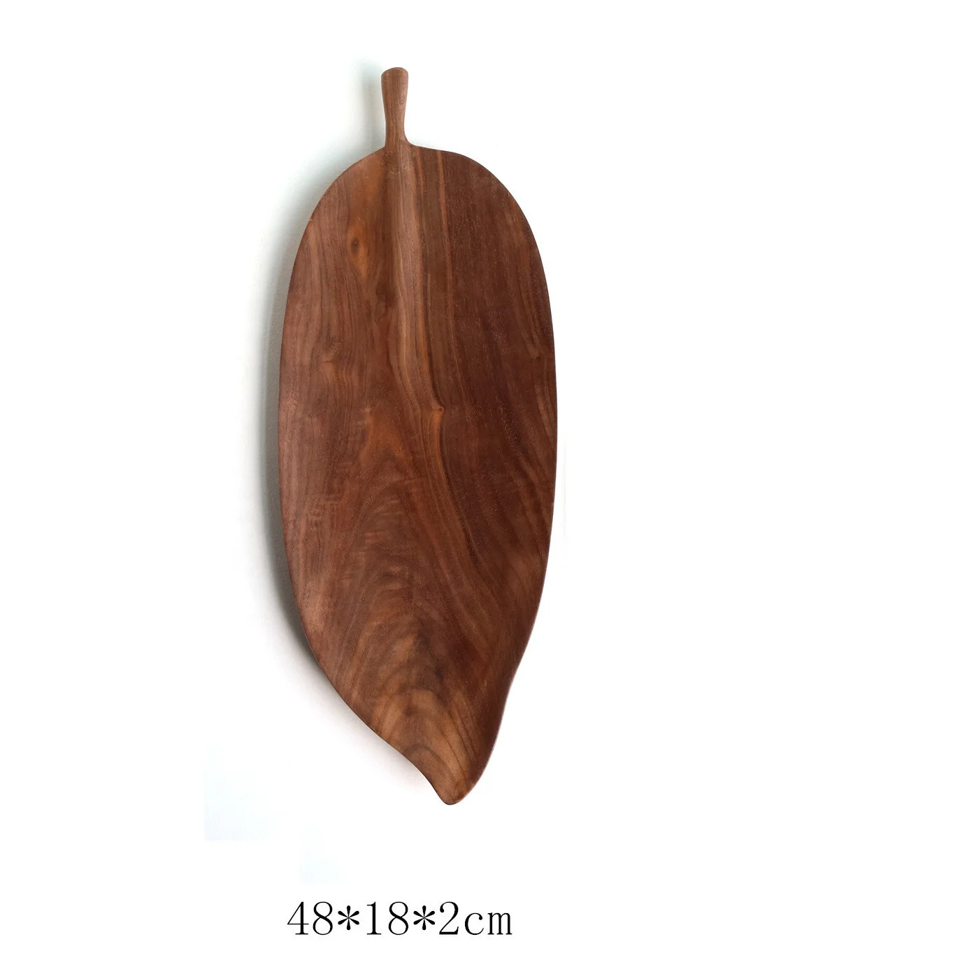 Large Size Wooden Creative Leaf Tray  For Party