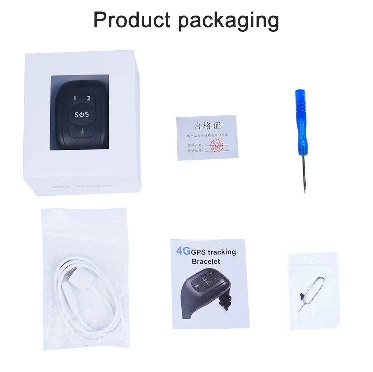 Elderly GPS GPRS SOS Smart Bracelet tracker with Temperature / Heart Rate Monitor/ Medical Alert/ SOS Personal Tracker GPS