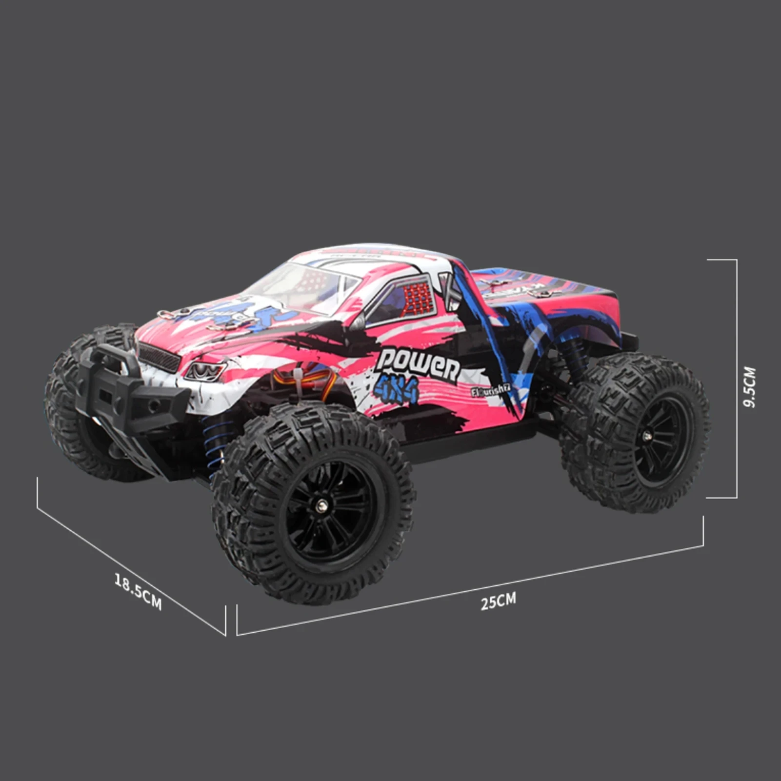 KY-2819A 2819A 1/18 High Speed Truck 4WD 35KM/H Supersonic Monster Truck Off-Road Vehicle RC Cars Toys