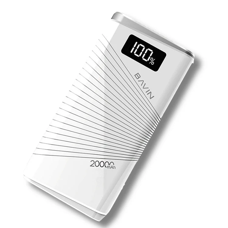 BAVIN Price Ultra large capacity LED Display powerbank 20000mah power banks oem 20000 mah portable power bank For Mobile phone