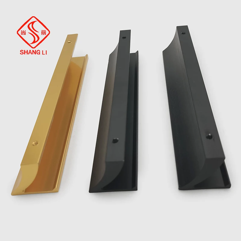 Furniture Handle Aluminum Profile Kitchen Cabinet Drawer Pull Handle Solid Kitchen Knobs Aluminum Alloy for Furniture Modern