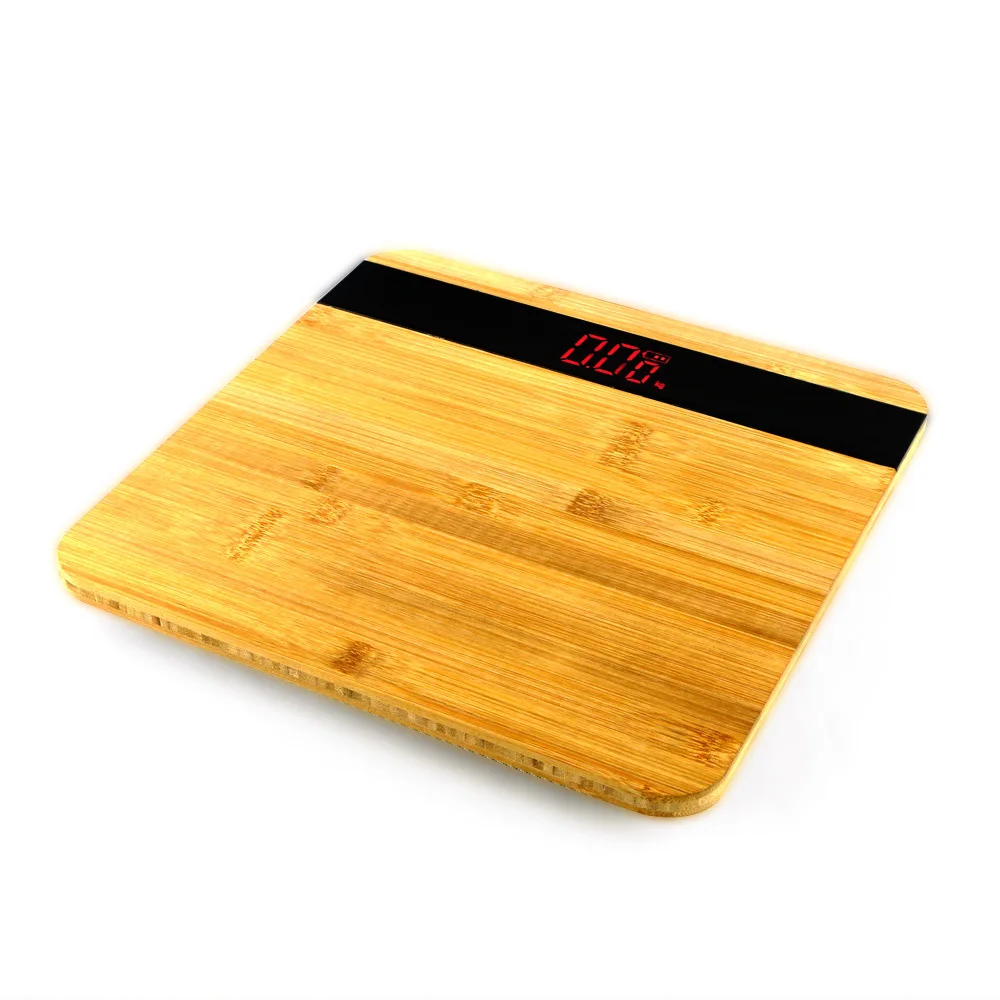 Good price bamboo body scale LED Display Bamboo Bathroom Scale