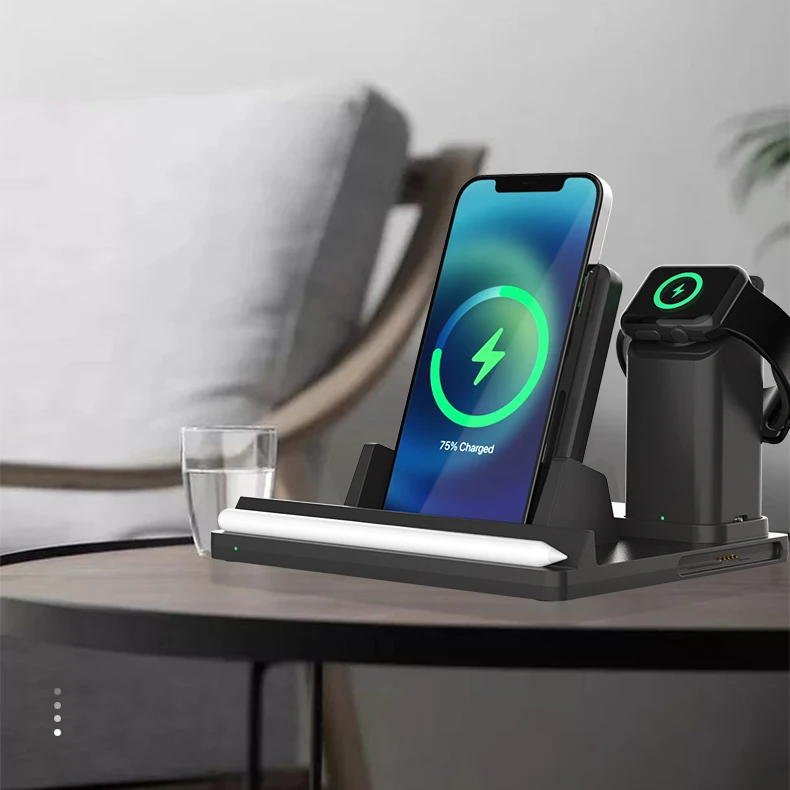 Беспроводное зарядное устройство Qi с поддержкой 2021 нового товара для Apple pencil, беспроводное зарядное устройство 2-го поколения