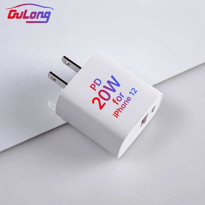  2021 RTS США мини адаптер для мобильного телефона двойной usb Тип c pd 18 Вт 20 настенное зарядное