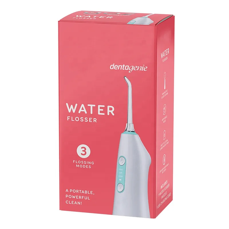 Water flosser tips set template packaging box Electric water flosses travel oral cleaning products digital printing box