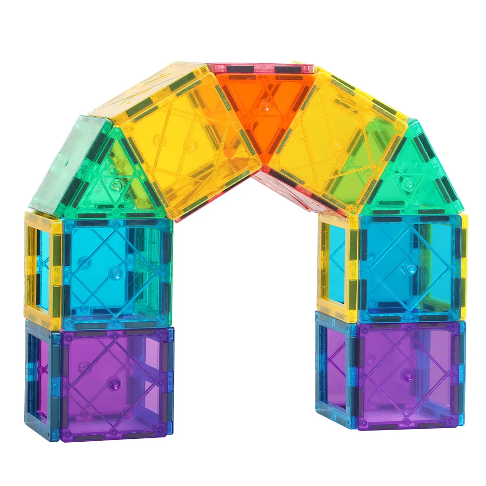 KEBO Hot Sale 150 pcs 2024 New OEM ODM custom  color construction set Magnetic Toys construction building blocks tiles for kids