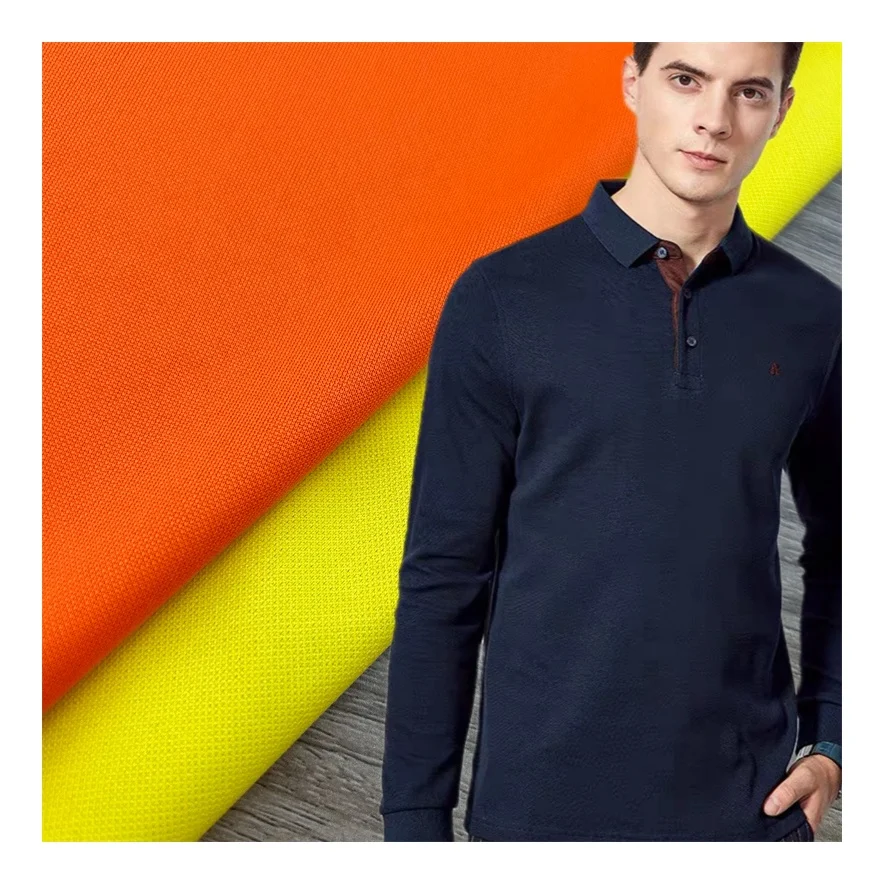China factory produces 100% polyester breathable flame retardant sportswear Pique fabric for POLO shirts and T-shirts