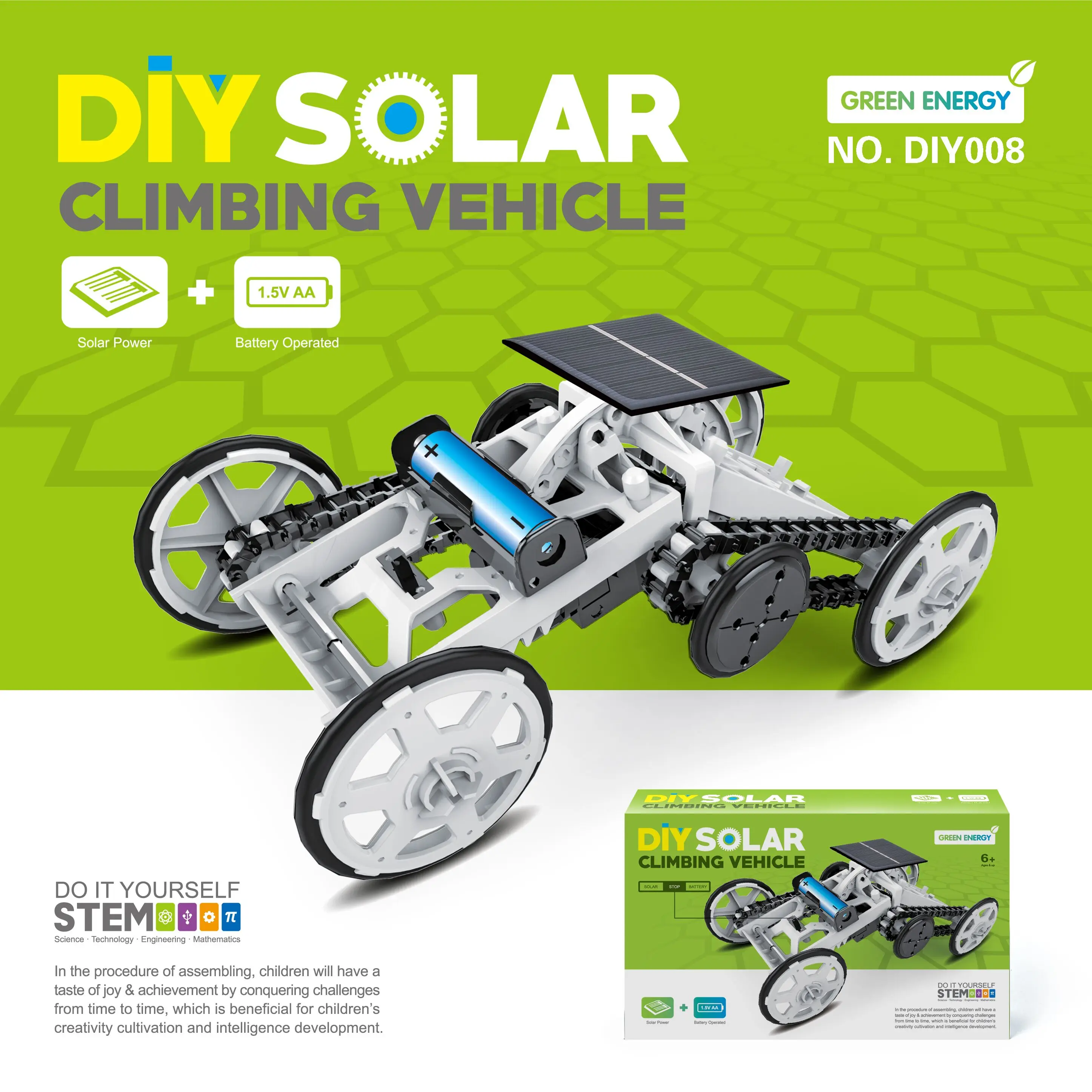 DIY Education Solar-powered 4x4 climbing vehicle