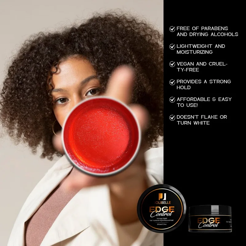 Private Label Edge Control Hair Gel Strong Hold Long Lasting Thick Edge Moisturizing Hair Styling Gel Wax For Women Care Product