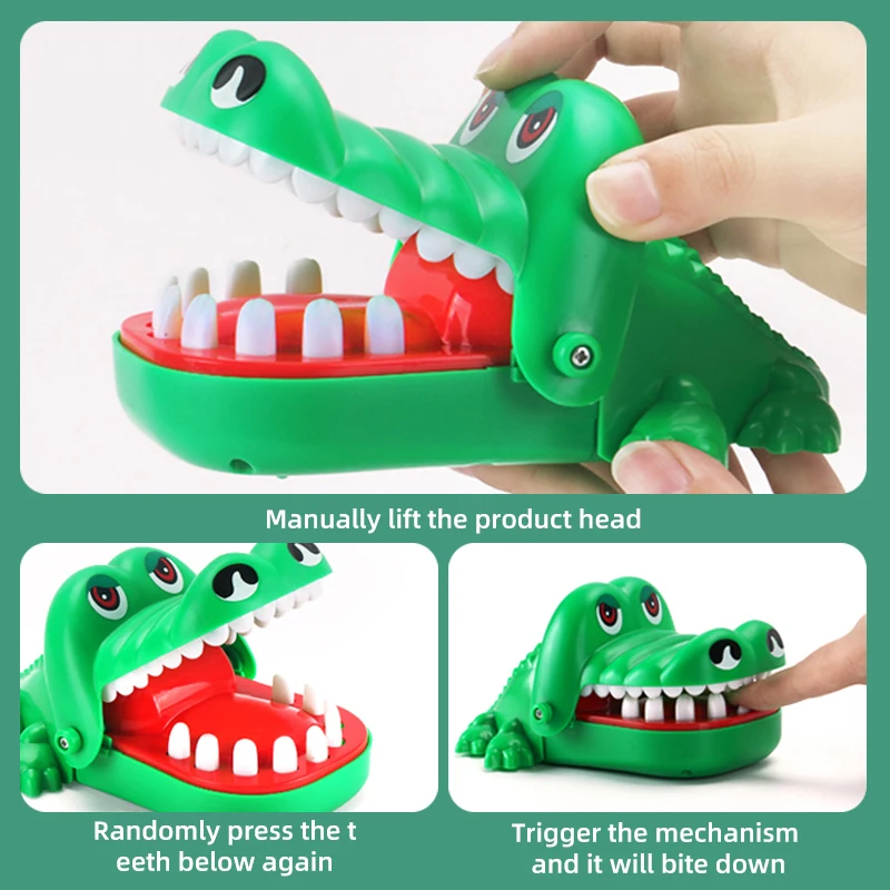 Crocodile Mouth Croc Toy Bite Finger Game For Kid Family Gathering Teeth Toys