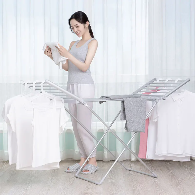 EVIA EV-230 Aluminum Heated Clothes Drying Rack Folding Clothes Horse Electric Clothes Dryer