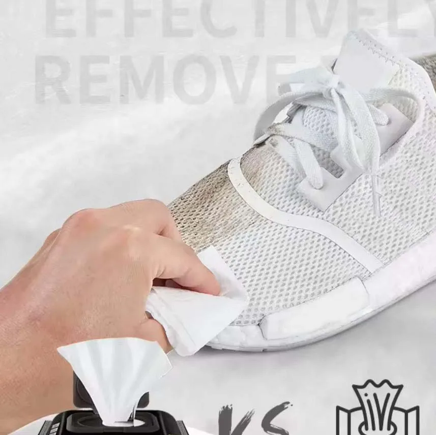 Shoe Shine Wipes Individually Wrapped Convenient Size shoes sneaker wet wipes cleaner tight wipes sneaker and shoe cleaner