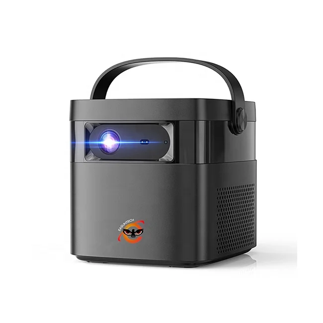 EASUNTECH M2 1080p cinema DLP home theater led android video portable TV outdoor 3D 4K full hd smart mini projector with battery