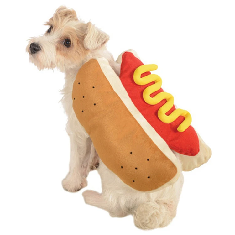 Cute Halloween hot dog pet costume