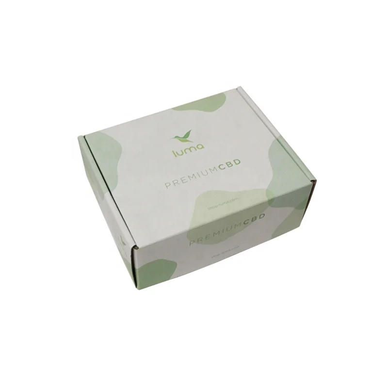With insert shipping box eco friendly for cosmetics ecommerce E flute corrugated paper cosmetics shipping box