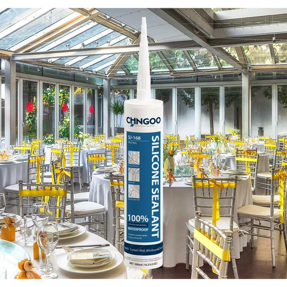 CHNGOO Weather Sealing GE Transparency Waterproof GEL Adhesive Glass Liquid Neutral Silicone Sealant for Led