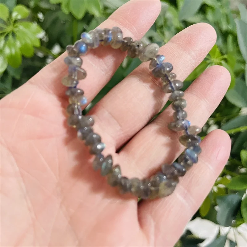 Wholesale High Quality Natural Labradorite grey color labradorite bracelet moonstone beads