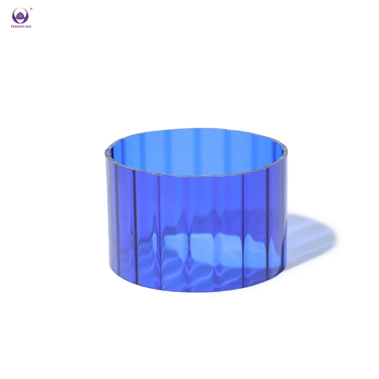 Colored Borosilicate Glass Tubes Custom Wall Thickness Inner Stripe Glass Tube Custom Diameter 50Mm 60Mm Glass Tubing