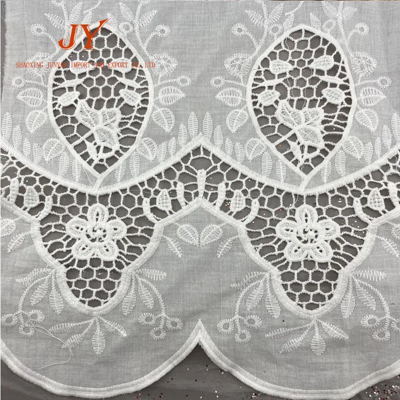 customized design service available small moq 100% Eco Friendly embroidery flowers cotton for sale in dubai