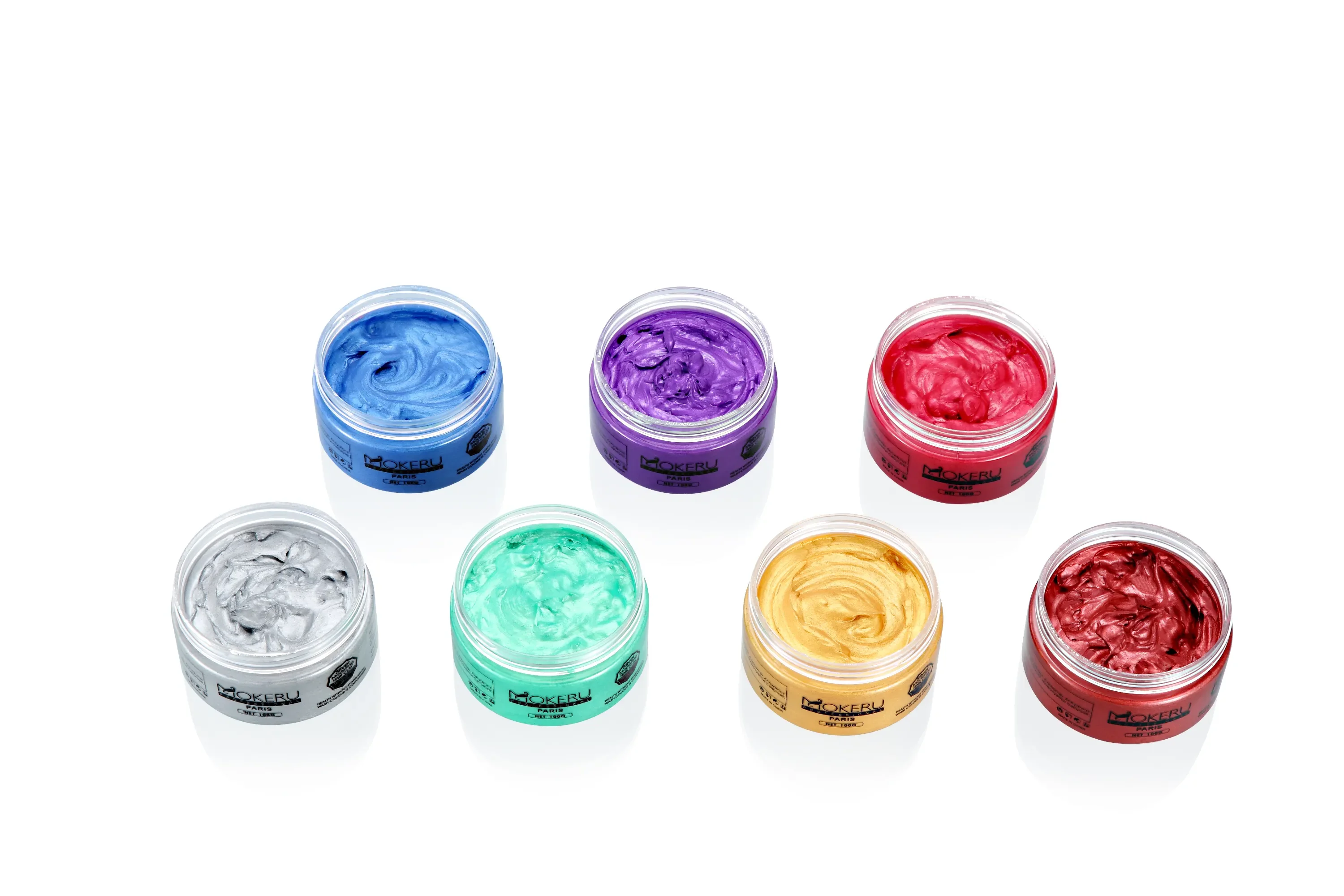 Mokeru Hair Paint Wax Grey Ash Brown Hair Color Dye Cream Temporary Hair Dye Mud Wax For Styling Care