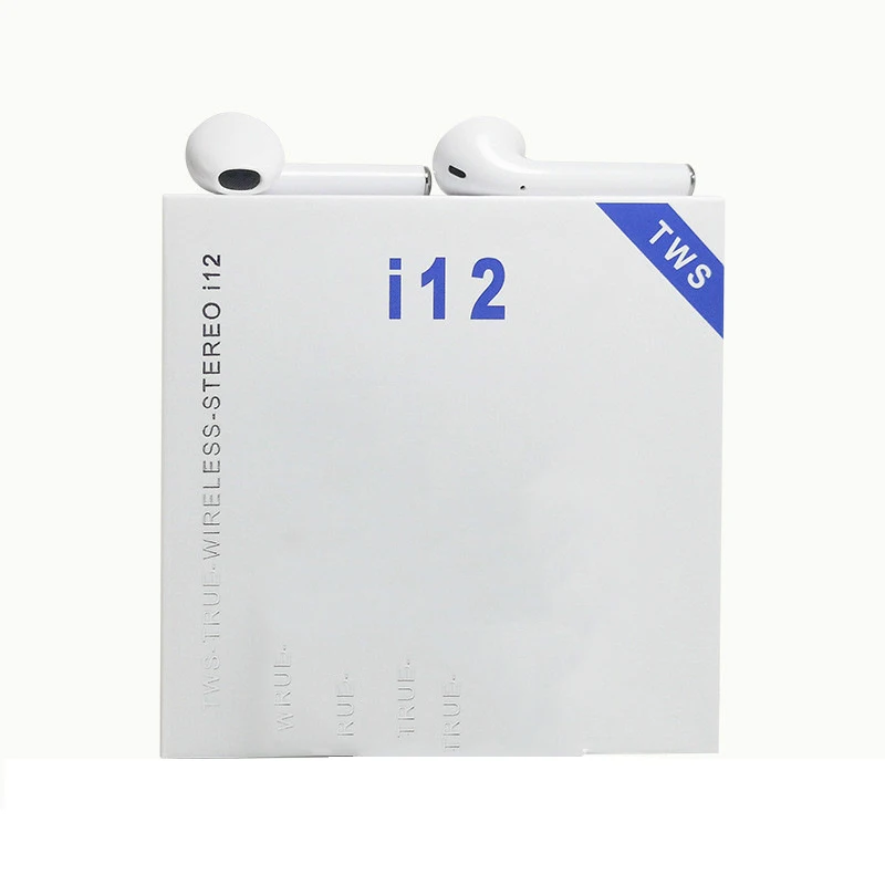 
Dropshipping HiFi Sound Headphones i12 Tws Earphone Earbuds for Mobile Phone 