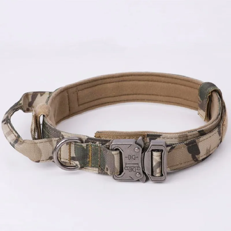 Heavy Duty Custom Designer Adjustable Luxury Fancy Fashion Camouflage Tactical Dog Collars