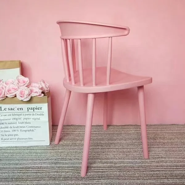 Luxury PP plastic living room designs cafe restaurant lounge dining chair modern