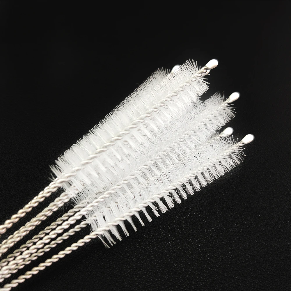 Stainless Steel Nylon Straw Cleaning Brush Drinking Pipe Tube Cleaner Baby Bottle Brush Cleaning Tools
