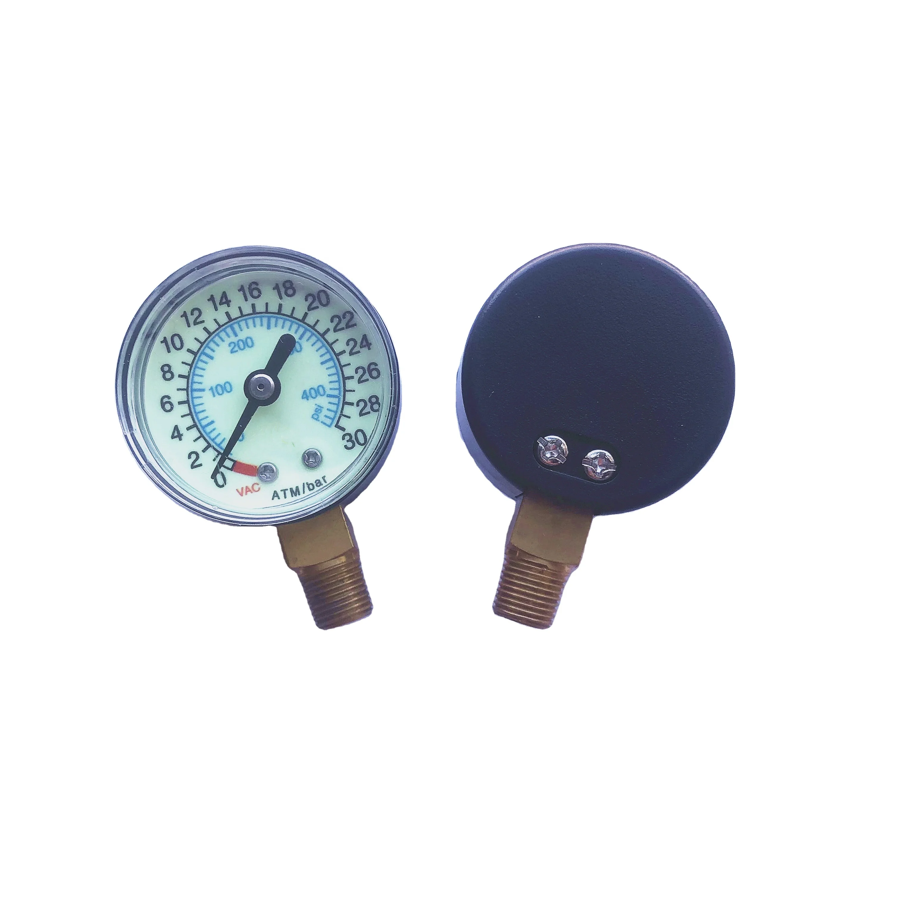 30ATM Radial Black Plastic Case  Medical Pressure Gauge  for Medical Equipment