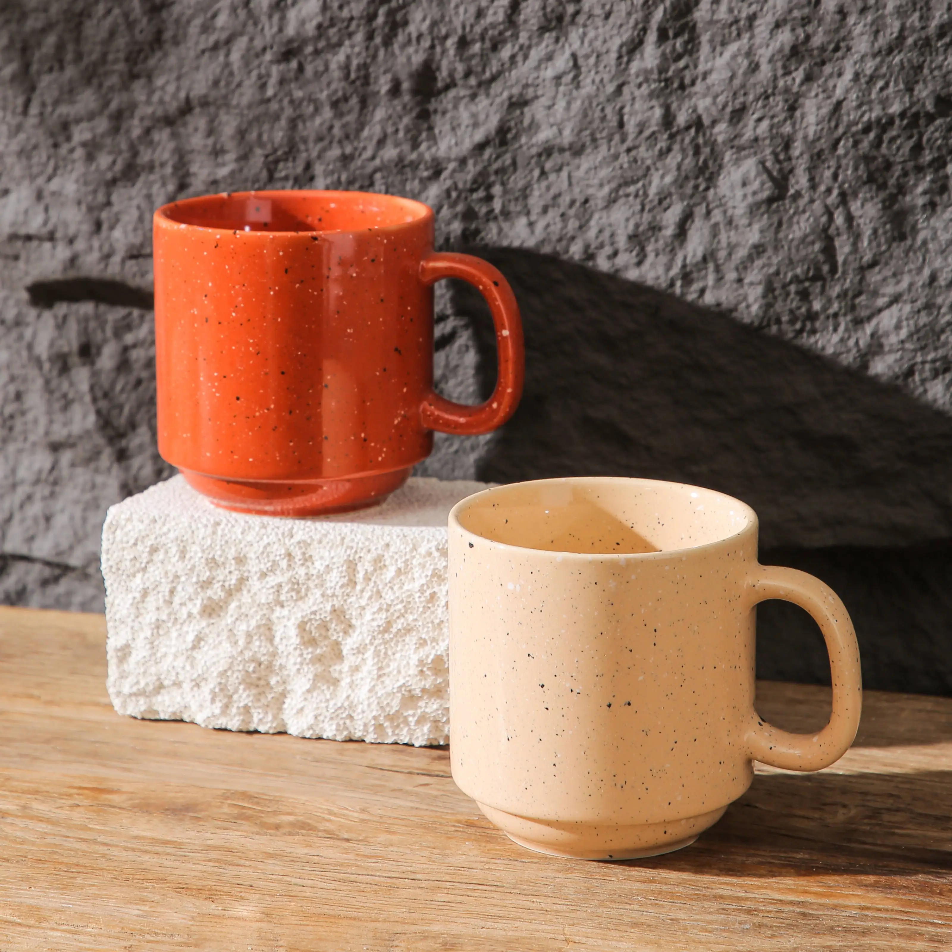 Attractive splatter design nordic stoneware serveware tableware set luxury modern ceramic porcelain plate dinnerware sets