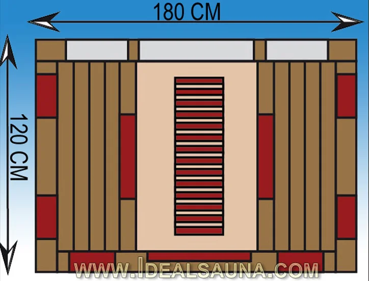 Семья Крытый Инфракрасный 4 персоны деревянные саунные
