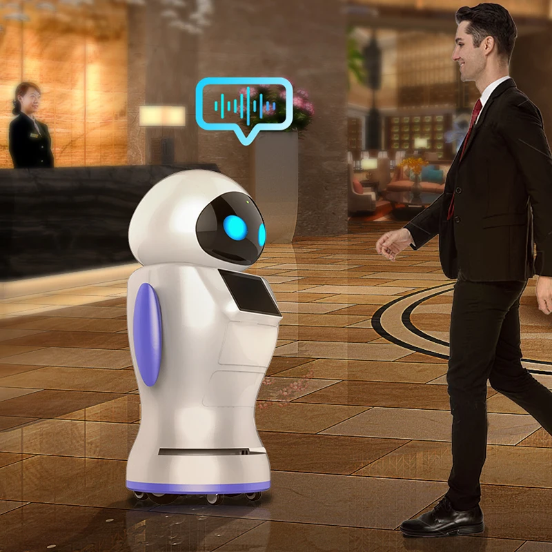 ELUEYES Artificial Intelligence Concierge Restaurant Robotic Commercial Intelligent Business Hotel Service Reception Robots