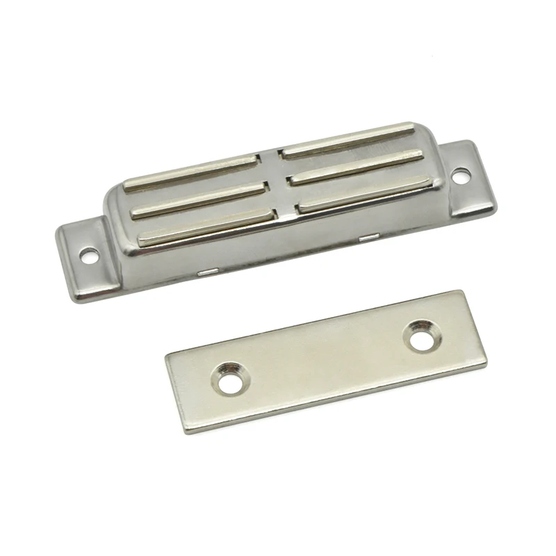 XK808 Stainless Steel Magnetic Door Catch  Heavy Duty Magnet Latch Cabinet Catches for Cabinets Shutter Closet Furniture Door