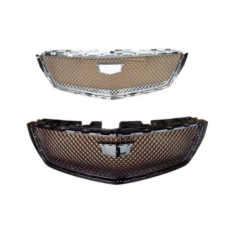 Автомобильная Передняя решетка для Cadillac XTS 2018-2019 черный серебристый автомобильный передний бампер решетка с логотипом части тела соты гоночные решетки