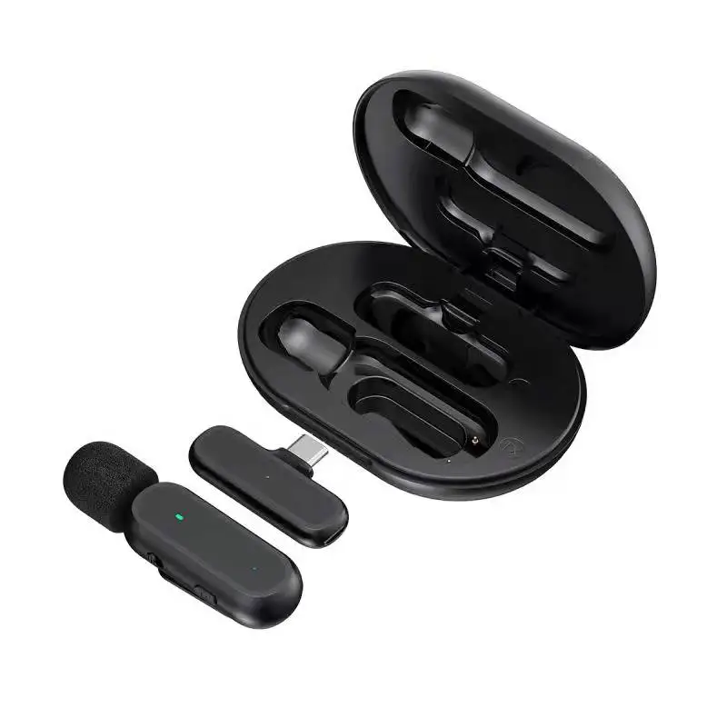 Professionnel Reverberation K60 Wireless Charging Live Microphone Lavalier Audio Video Recording Noise Reduction Mic Microphone