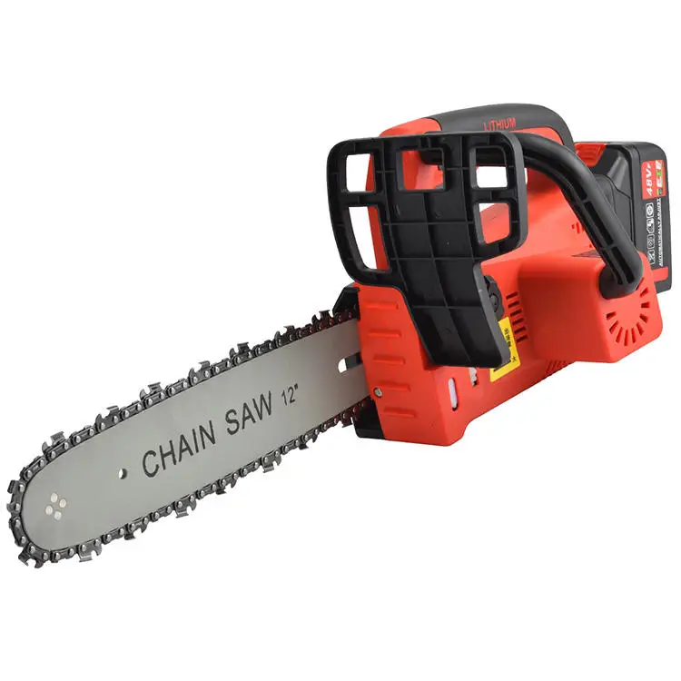 12 inch dual battery chainsaw electric free chain saw handheld  logging chainsaw portable lithium battery chainsaw