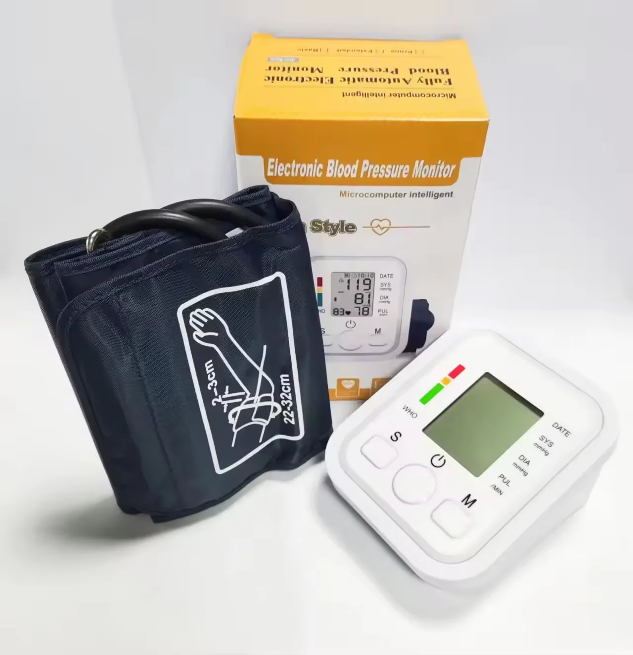 Best Selling Stock Automatic Electronic Arm Blood Pressure Monitor