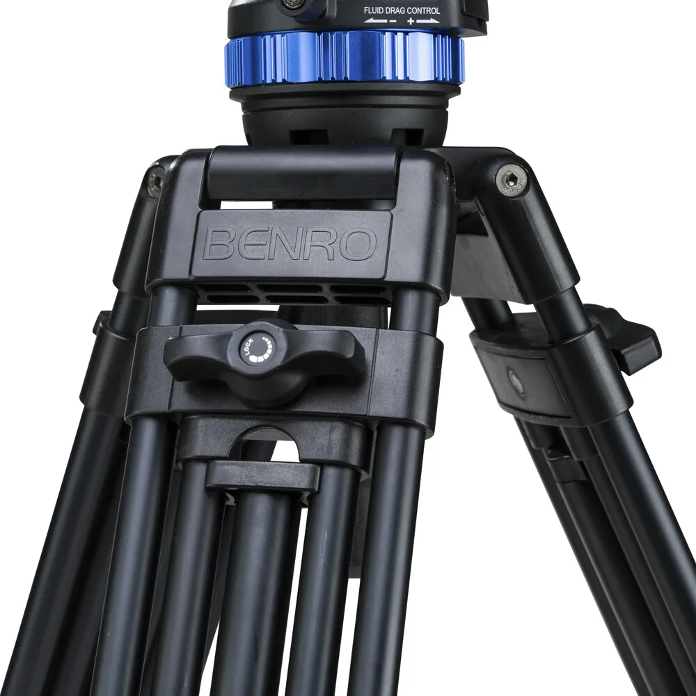 Free Shipping Camcorder Tripod Professional Camera Video Tripod Dual Stage Aluminium Alloy Tripod With S8Pro Head