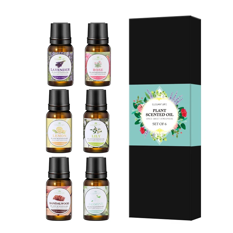 OEM Essential Oils Private Customized Box Aromatherapy lavender Rose Essential Oil Gift Set in Stock