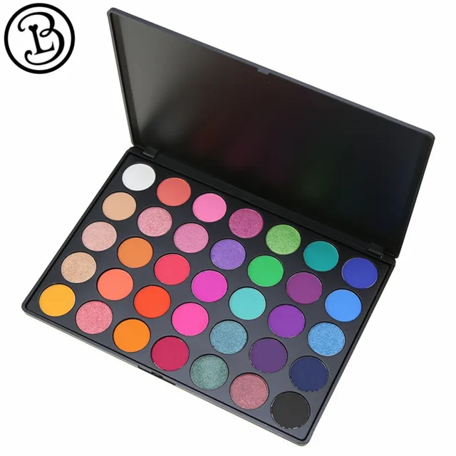 
Low moq 35 color 26mm makeup eyeshadow packaging 