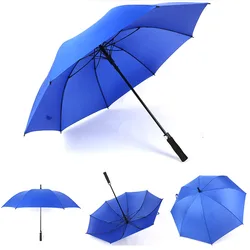high quality auto open custom logo printed windproof straight golf umbrella manufacturers