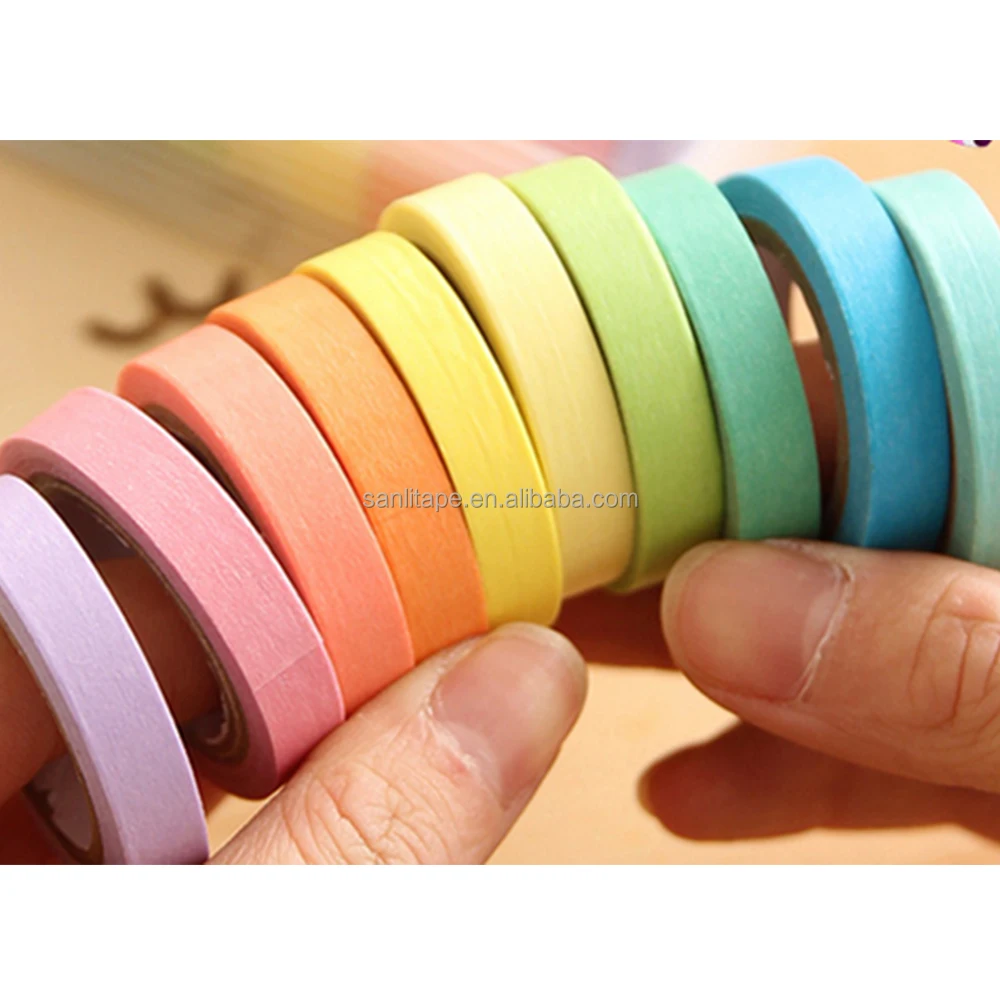 Wide anime Stickers Masking Washi Tape With Logo decorative washi tape custom printing Color DIY hand account tape