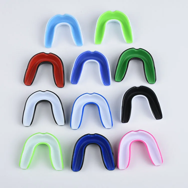 Wholesale Two Color Boxing Mouth Guard Basketball Football MMA Sports Silicone Tooth Guard